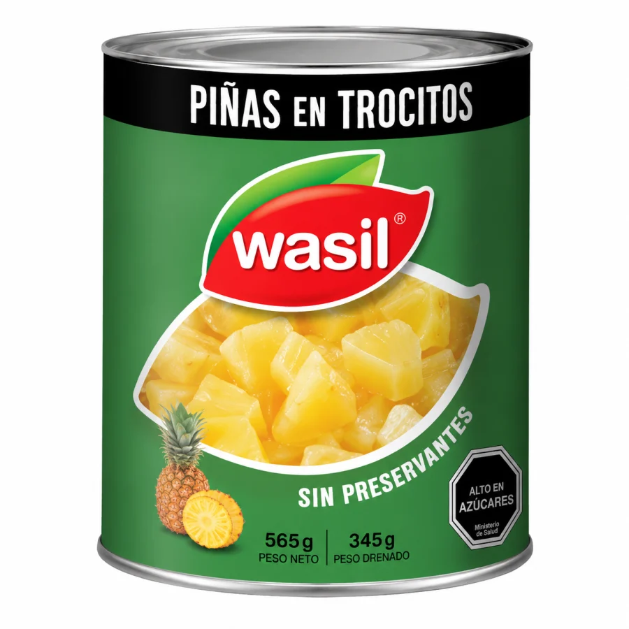 Piñas en Trocitos Wasil 565 g