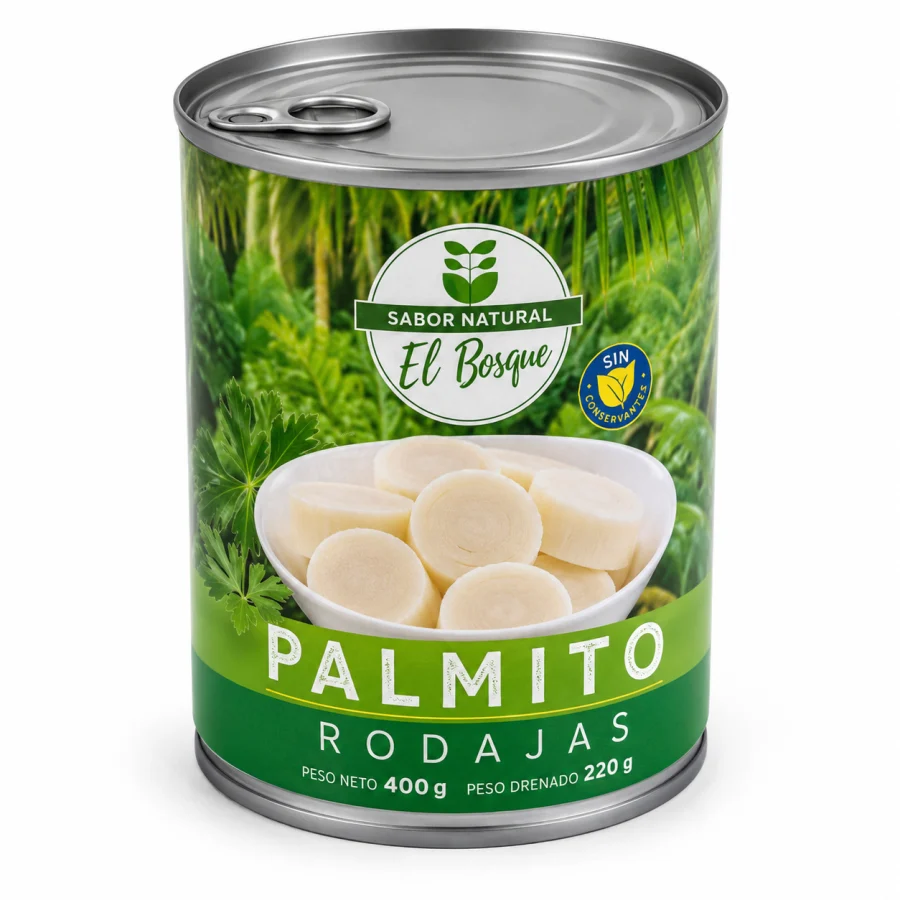 palmito en rodajas 400grs