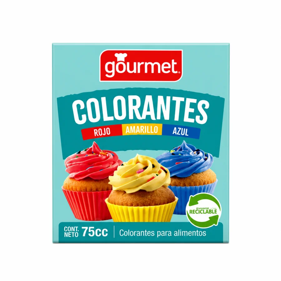 Colorante Gourmet Colores Primario 75cc