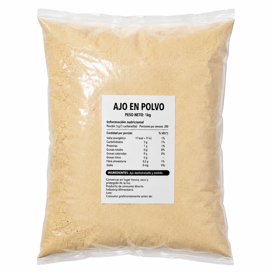 ajo en polvo 1kg